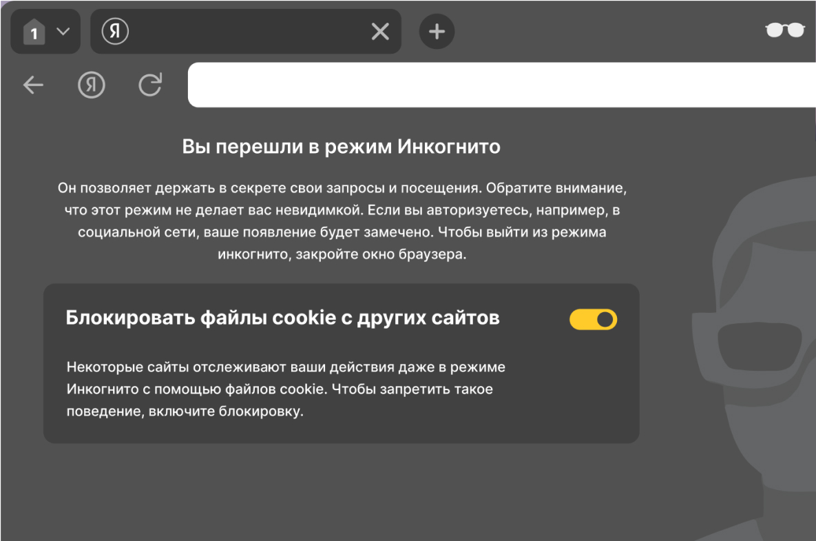 Слайд Режим «Инкогнито»
